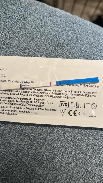 Snažení | Zpoždění Ms, test negativní