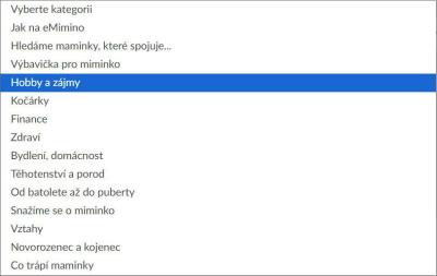 Dotazy pro adminy | Více kategorií na Emiminu, třeba Svět a Co se jinam nevešlo?