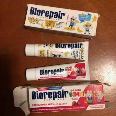 Testované Biorepair pasty pro děti