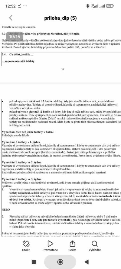 Antikoncepce | Zapomenutá hormonální antikoncepce - nevím, který den