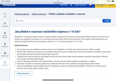Cestování s dětmi | Jak pripsat prarodicum deti k letence