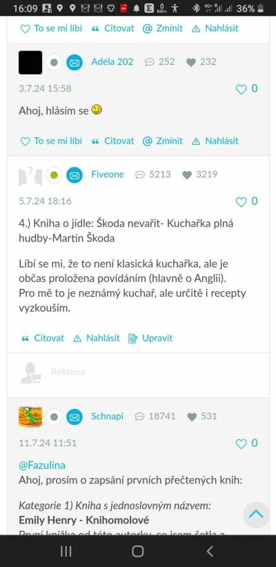 Filmy, seriály, muzika, knížky, hry | Letní čtenářské bingo 2024