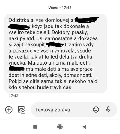 Pozor na prarodiče a příbuzné | Prababicka - jsem nevděčný spratek