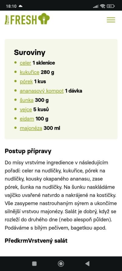 Vaříme, pečeme, konzervujeme | Celer vrstvený salát