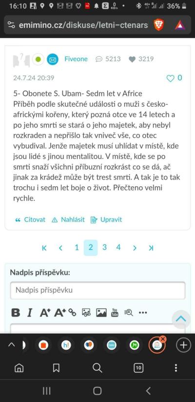 Filmy, seriály, muzika, knížky, hry | Letní čtenářské bingo 2024