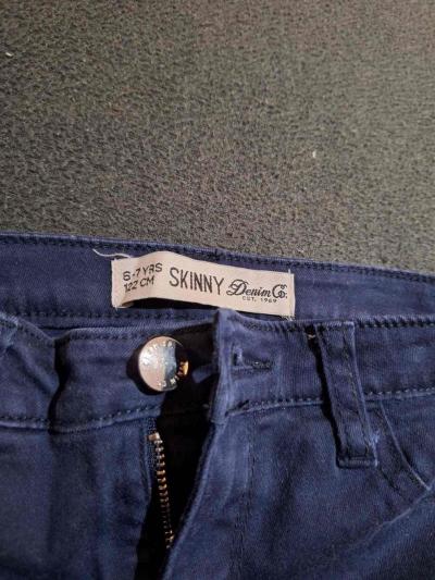 dívčí džíny vel. 122cm(6-7let) značky Skinny Denim Go.