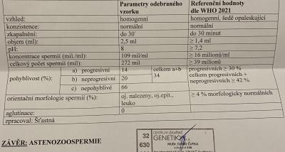 Centra asistované reprodukce | Špatný spermiogram a jaké jsou naše možnosti