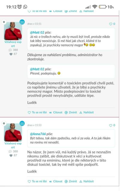 Dotazy pro adminy | Prosím adminy o vyjádření