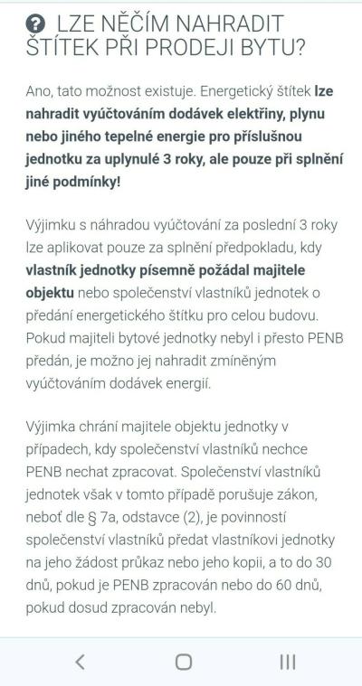 Jaké bydlení - stavíme, bydlíme | Prodej bytu+energericky stitek