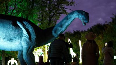 Park Světla Času s dinosaury