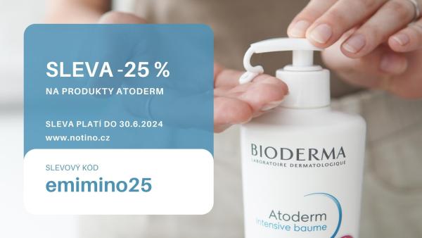 Využijte exkluzivní slevu -25 % na produkty Atoderm.