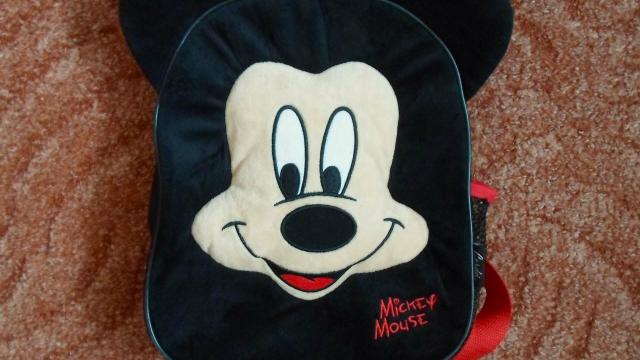 Černý batoh batůžek Mickey Mouse