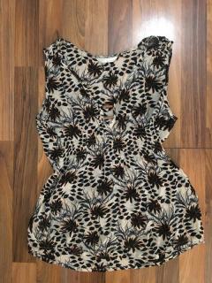 Lehký šifonový top, vel S/M/L, Amaranto
