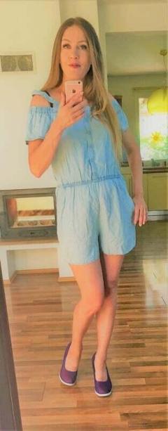 Nový džínový overal, vel 15/170 či S/M, Denim