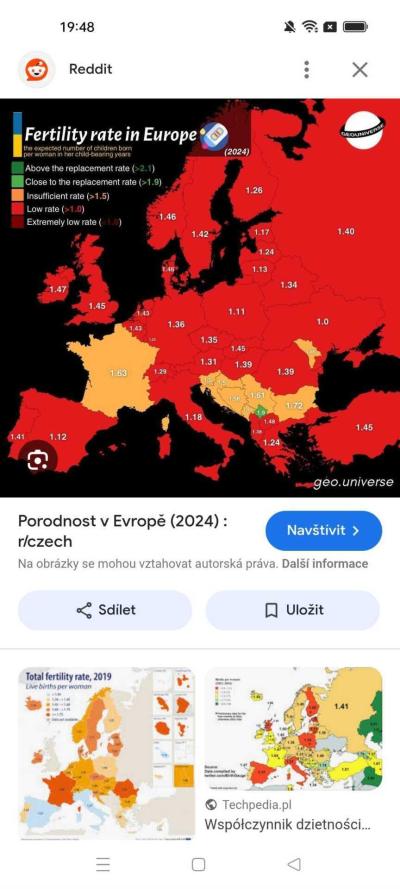 Neplodnost | Bilance ČT - nízká porodnost