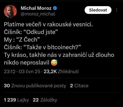 Dobré skutky | Bitcoinová kauza, názor?
