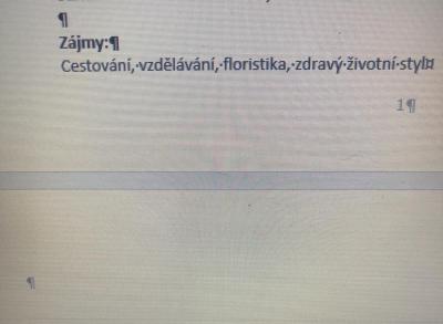 Technologie, mobily, internet | Word-nejde odstranit posl.prázdná stránka - help prosím