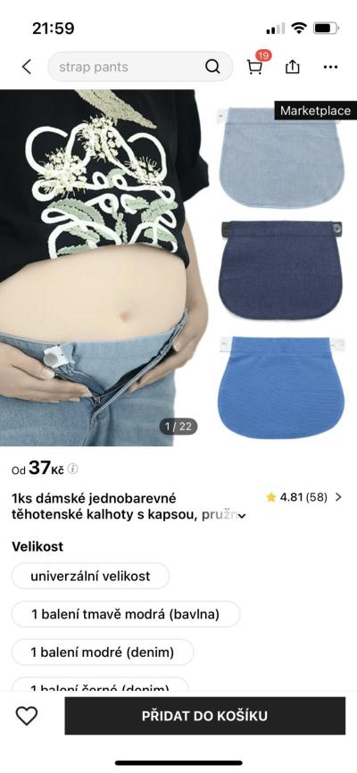 Těhotenské oblečení | Těhotná - montérky