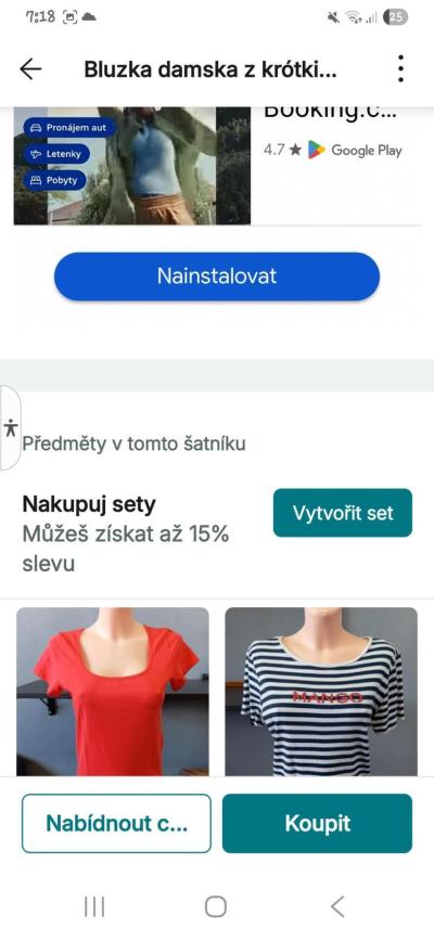 Nakupujeme - obchody, reklamace | Vinted ,,Podobné nabídky
