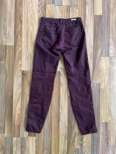 Vínové kalhoty, vel XS, Pull and Bear