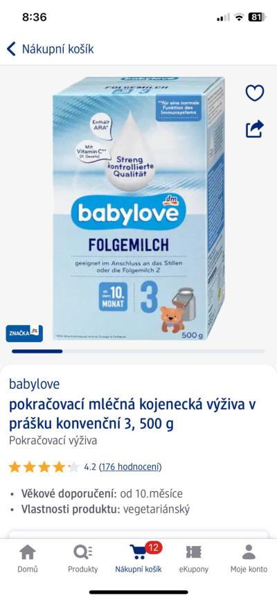 Kojení a UM | Babylove mléko od 1 roku