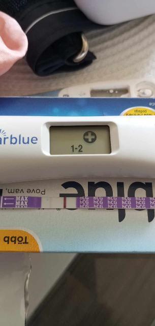 Testování a těhotenský test | Clear Blue digital před MS
