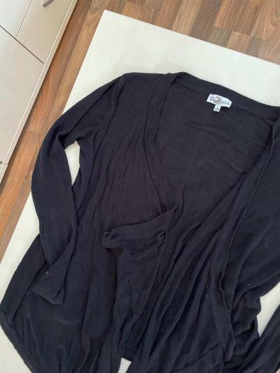 Tenký černý svetřík / kardigan, vel M, Up2fashion