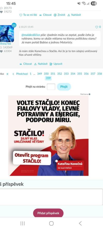Dotazy pro adminy | Chyba v Matrixu /e-miminu/