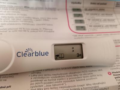 Testování a těhotenský test | Těhotenský test clearblue - pozitivní