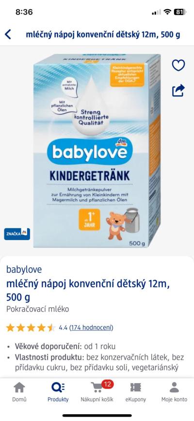 Kojení a UM | Babylove mléko od 1 roku