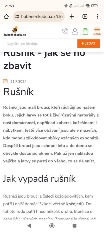 Domácnost | Broučci v bytě u oken