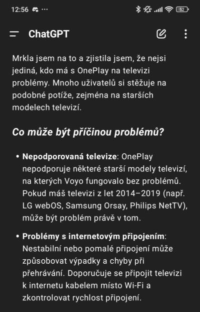 Filmy, seriály, muzika, knížky, hry | OnePlay - neustále výpadky