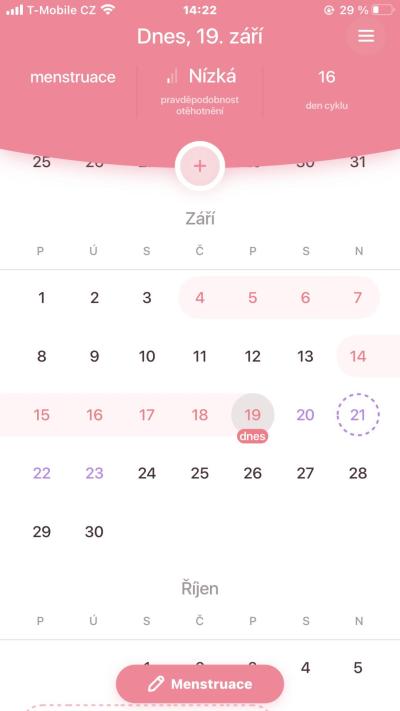Gynekologické potíže | Menses nepravidelná