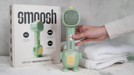 Bez hluku, bez slziček: Otestovali jsme bezdrátový fén Smoosh pro nejmenší