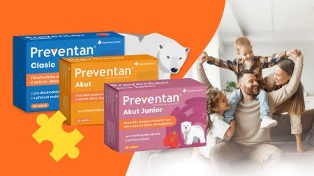 Složte puzzle a vyhrajte doplňky stravy na imunitu od Preventan