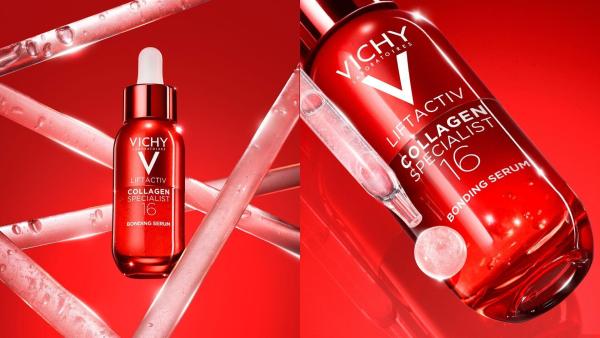 Sérum VICHY Liftactiv Collagen Specialist 16 se aplikuje ráno a večer na vyčištěnou pleť.