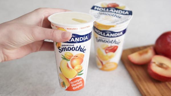 Smoothie s broskví, meruňkou a rakytníkem je jemné, ale příjemně osvěžující.