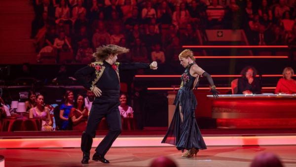 Jedním z vrcholů večera bylo paso doble Táňy Dykové a Petra Čadka.