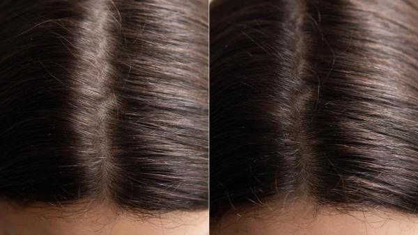 Magic Retouch pomohl Martině zakrýt světlé odrosty a řidší místa během pár sekund.