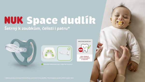 Zjistěte, jak odborné studie podporují přínosy dudlíků NUK pro správný vývoj dětské čelisti a zoubků.
