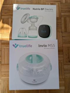Odsávačka mléka + Sterilizátor TrueLife (+ lahvička zdarma))