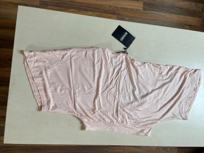 Nový růžový / nude crop top, vel M, Missguided