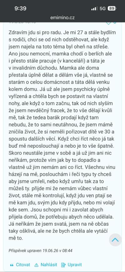 Pozor na prarodiče a příbuzné | „Chci odejít od rodičů, ale oni to berou jako zradu.“