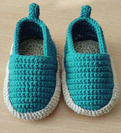 Háčkované botičky / espadrilky