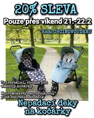 VÍKENDOVÁ SLEVA NA NEPADACÍ DEKY NA KOČÁRKY