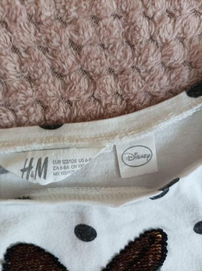 Dívčí tričko Minnie-flitry H&M vel.122/128
