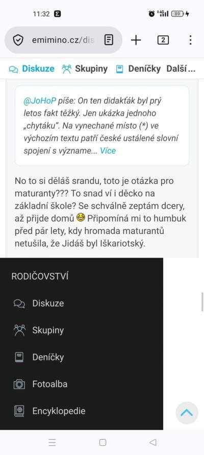 Dotazy pro adminy | Chyba v Matrixu /e-miminu/