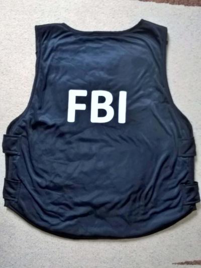 dětský kostým -  vesta FBI vel. 140/146