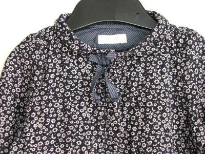 P211 Modré šaty s kvítky vel. 74