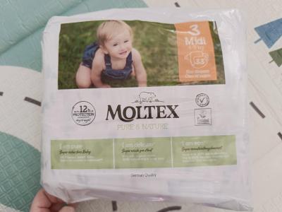 Recenze z kampaně Vyzkoušeno, přebaleno: Jak hodnotíte plenky Moltex Pure & Nature?